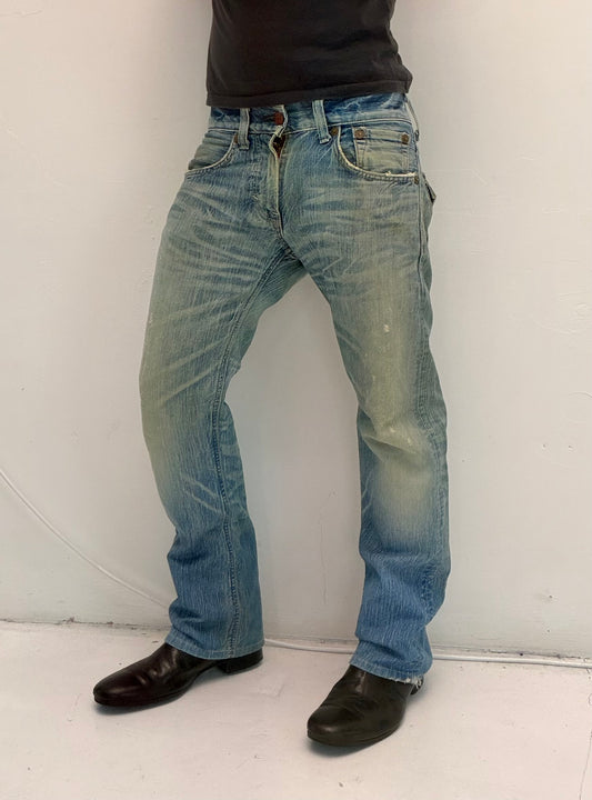 '00s Edwin Blue Trip Bootcut Jeans (30x30)