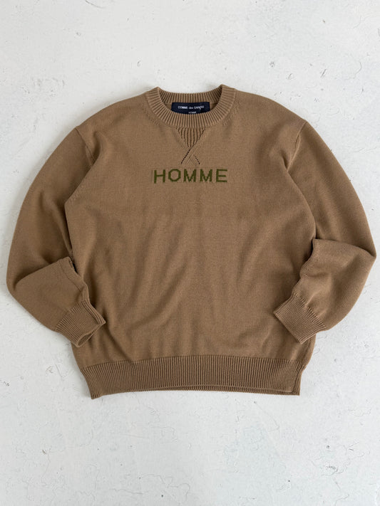 '21 Comme Des Garçons Homme Spellout Crewneck Sweater (M)
