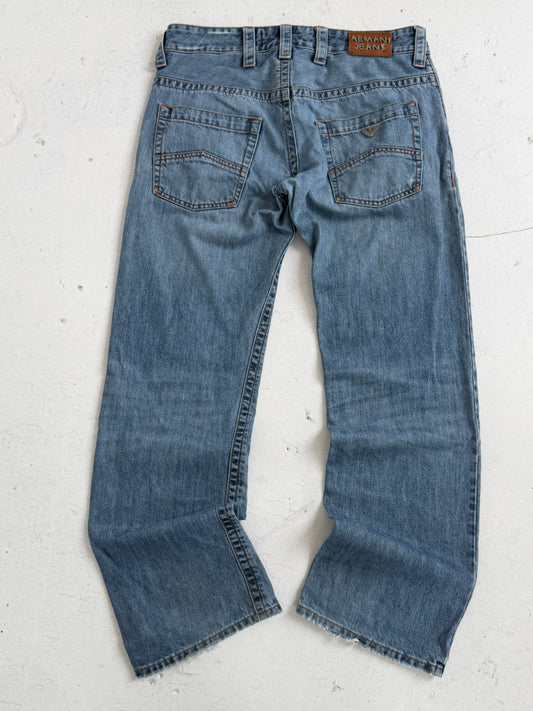00s Armani Jeans Loose Fit 009 Indigo Jeans (34)