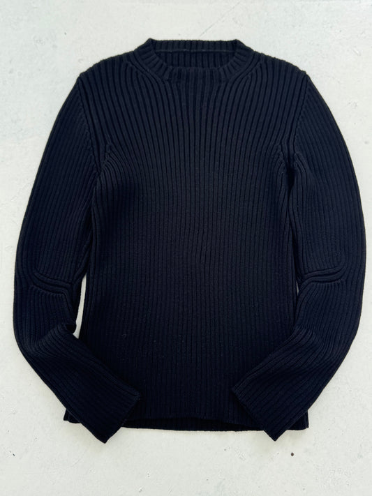 '07 Prada Cable Knit Slim Fit Virgin Wool Crewneck (S/M)