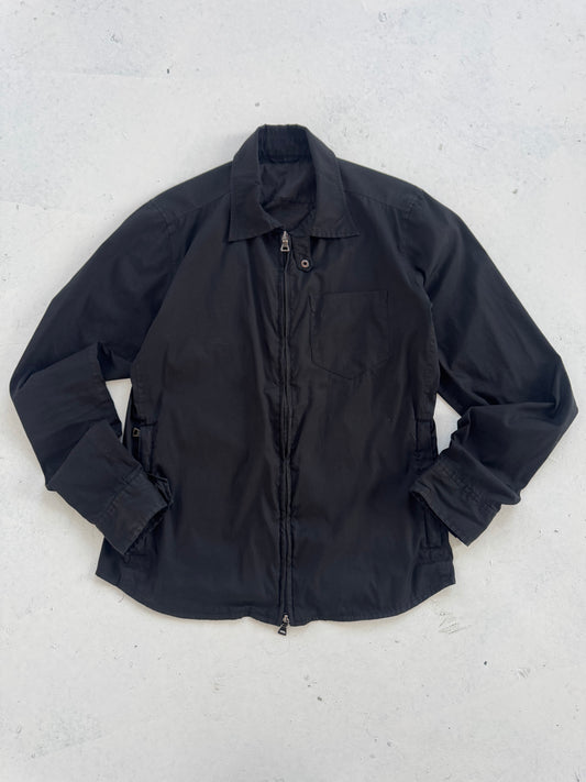 FW'99 Prada Sport Nylon Wind-Breaking Zip Shacket (M)
