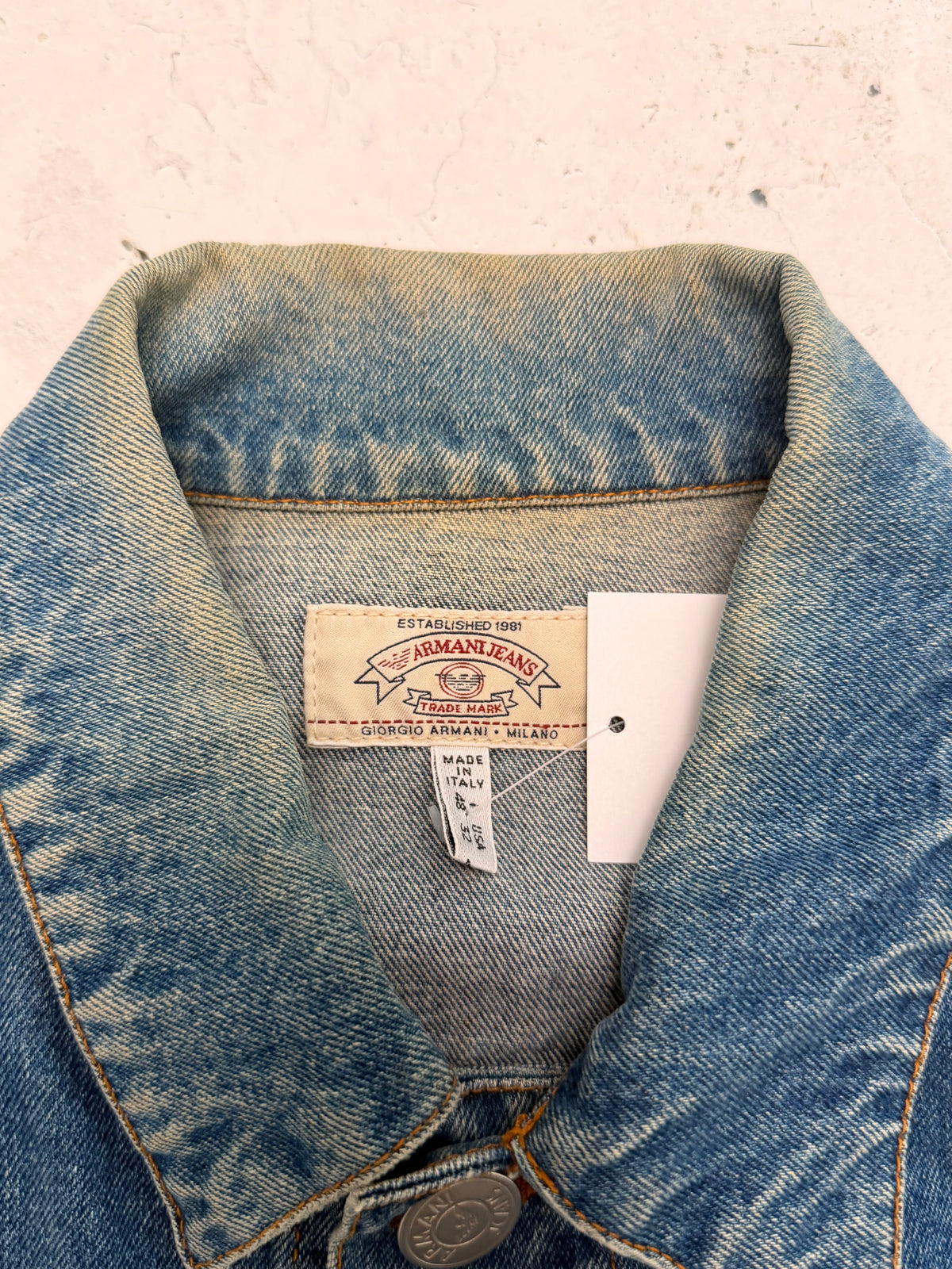 '90s Armani Jeans Denim Vest (S)