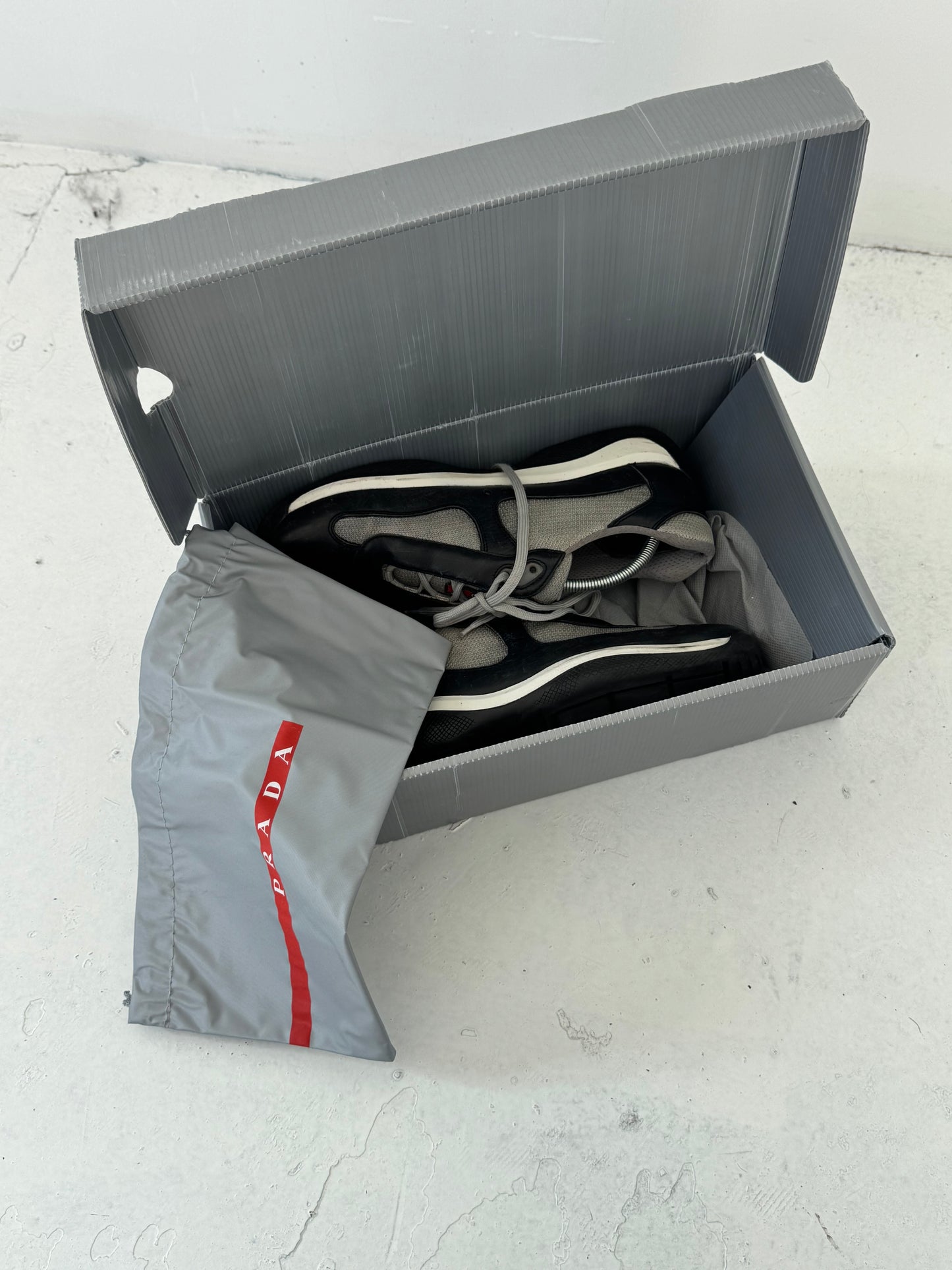 '00s Prada Americas Cup Leather Sneaker (UK 11)