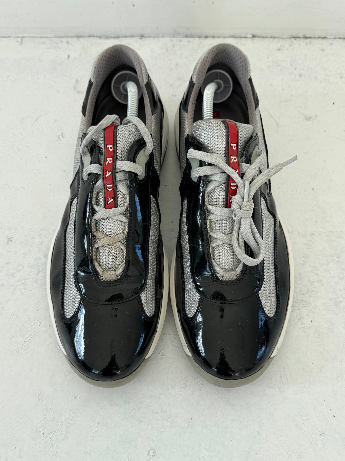 '17 Prada Americas Cup Green Metallic Patent Sneaker (UK 10)