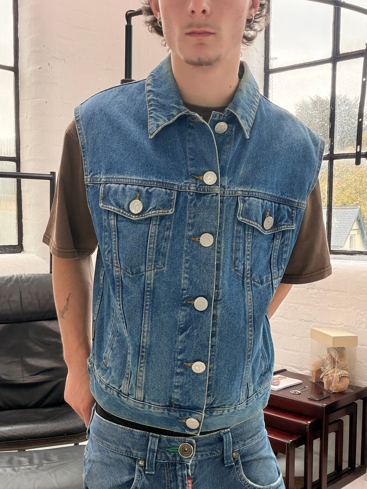 '90s Armani Jeans Denim Vest (S)