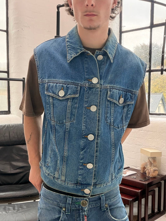 '90s Armani Jeans Denim Vest (S)
