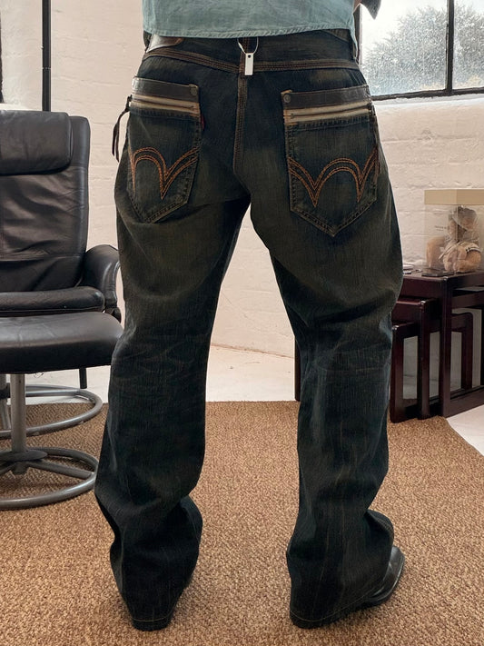 '00s Edwin Japanese Baggy Jeans (36x34)