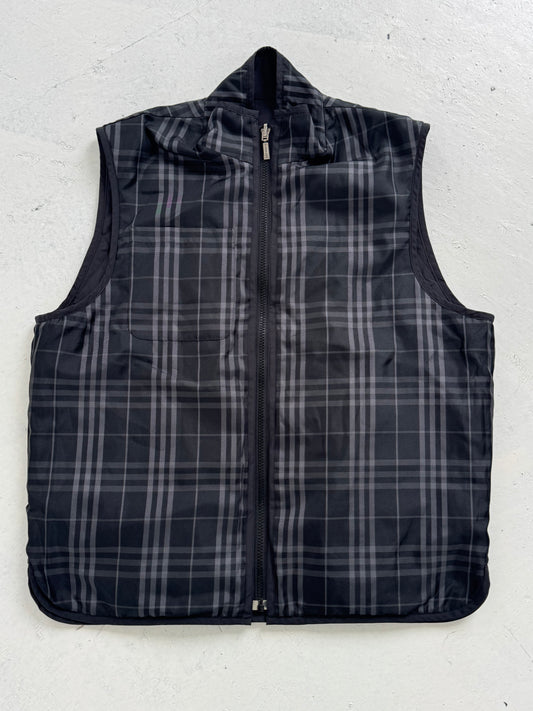 Burberry Golf Reversible Nova Check Nylon Gilet (M)