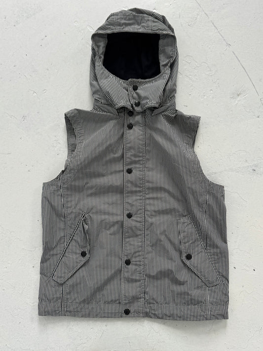 '00s Burberry Black Label Gingham Nylon Gilet (S/M)