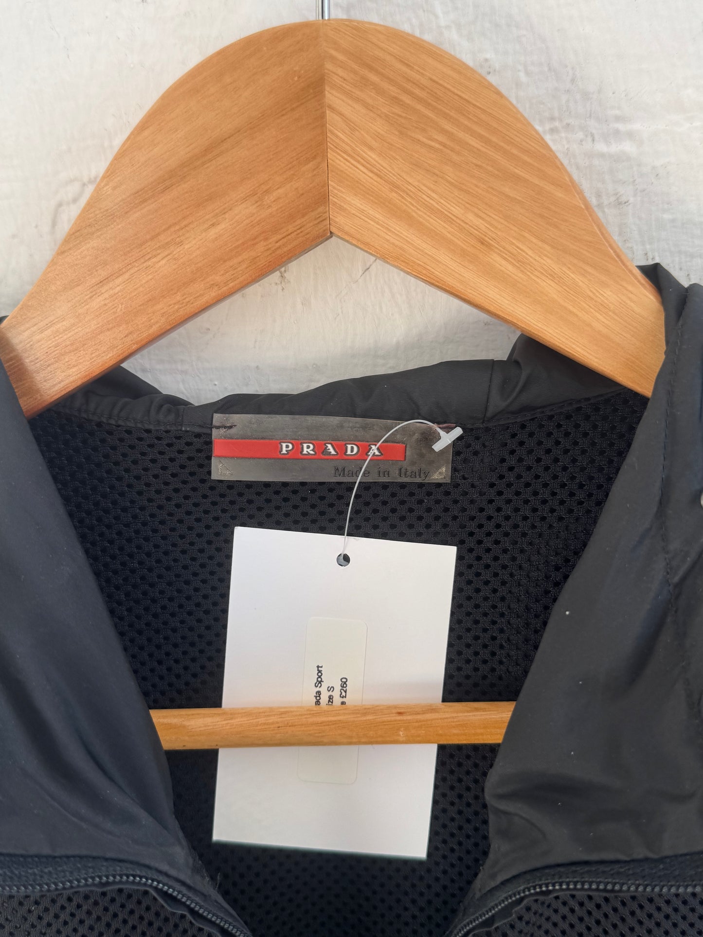 '00 Prada Sport Mesh Layer Nylon Hybrid Jacket  (S)