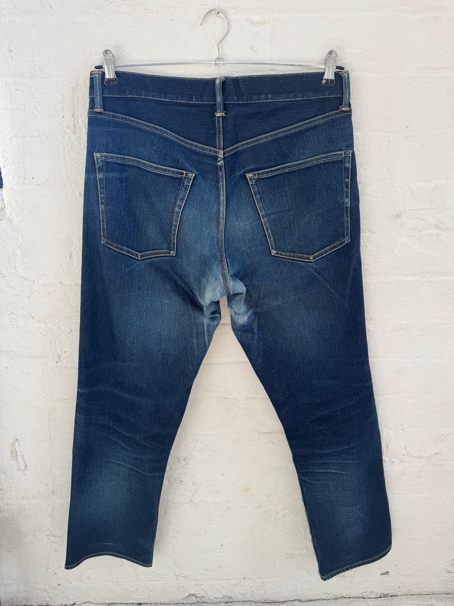 Comme Des Garçons Homme Contrast Fade Raw Denim Jeans (31)