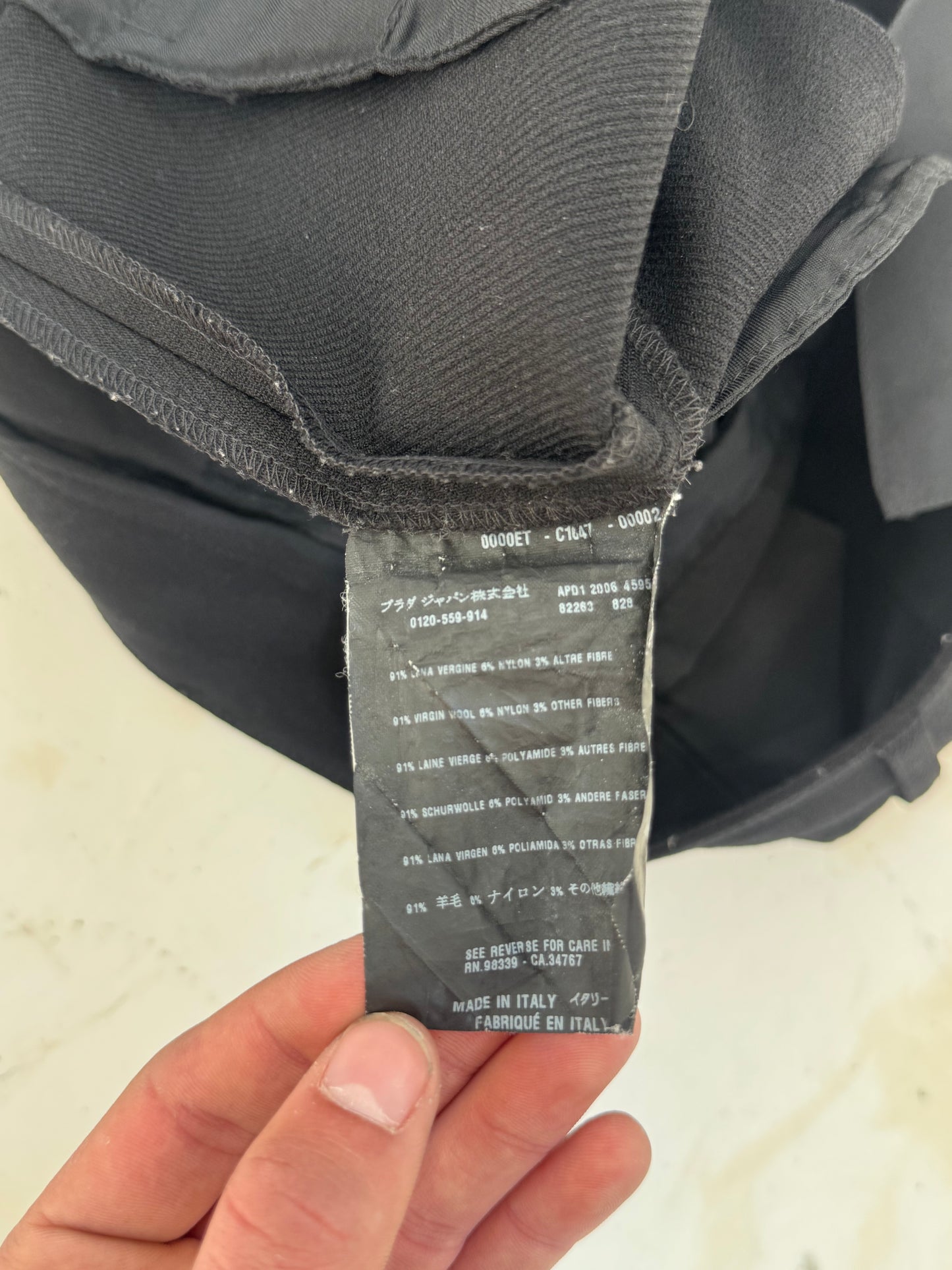 '10s Prada Wool Jodphur Capri Pants (8/S)
