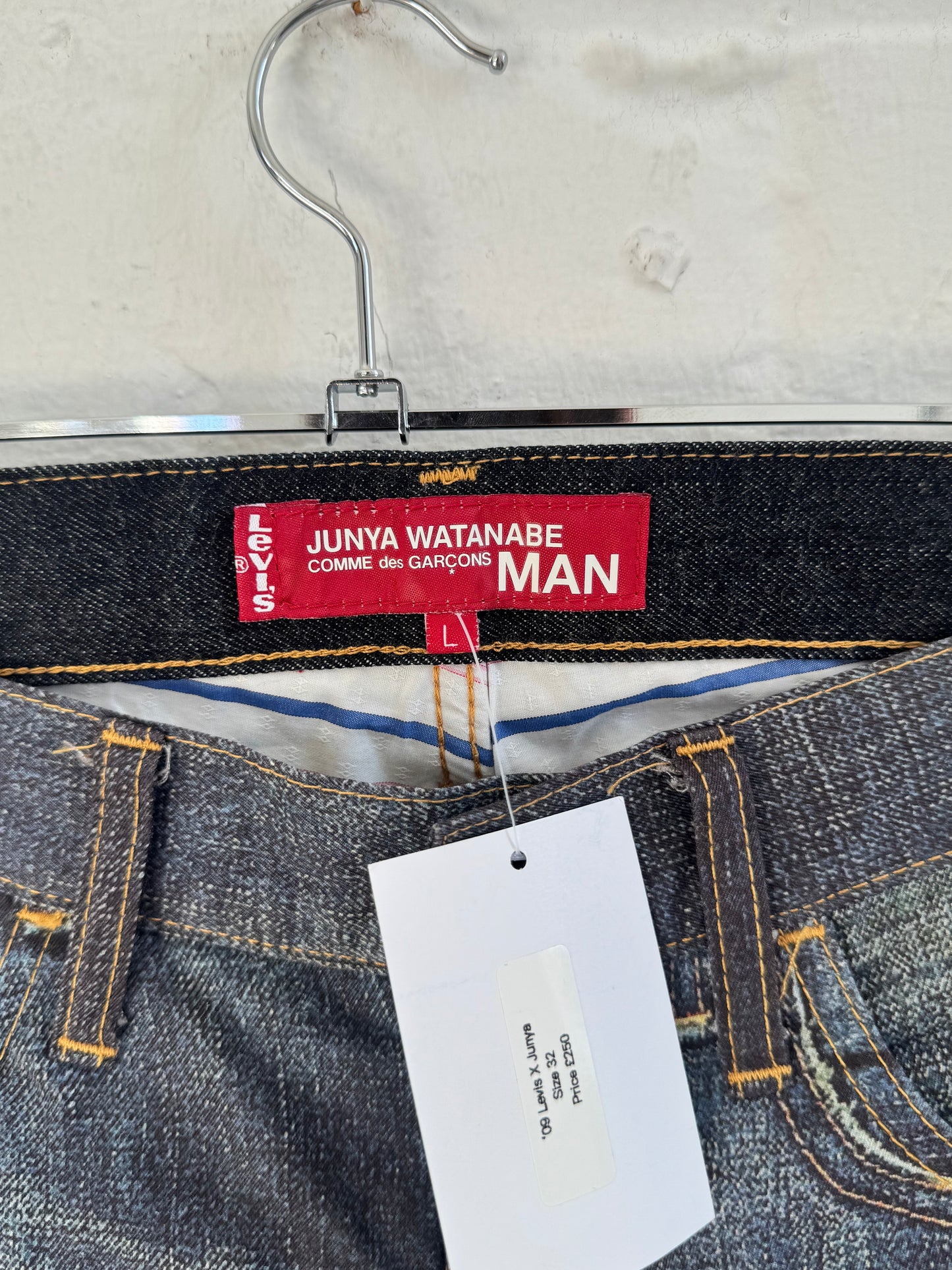 '09 Levis X Junya Watanabe Digital Printed Raw Denim Jeans (32)
