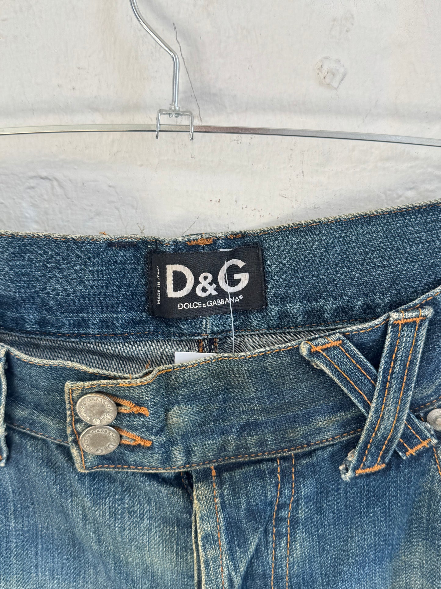 '03 Dolce & Gabbana D&G Reconstructed Denim Jeans (35)