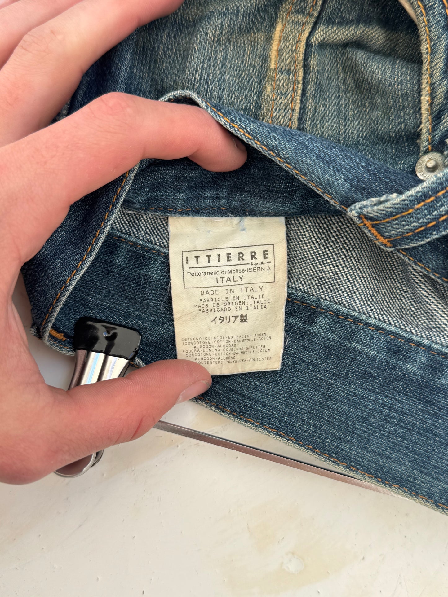 '03 Dolce & Gabbana D&G Reconstructed Denim Jeans (35)