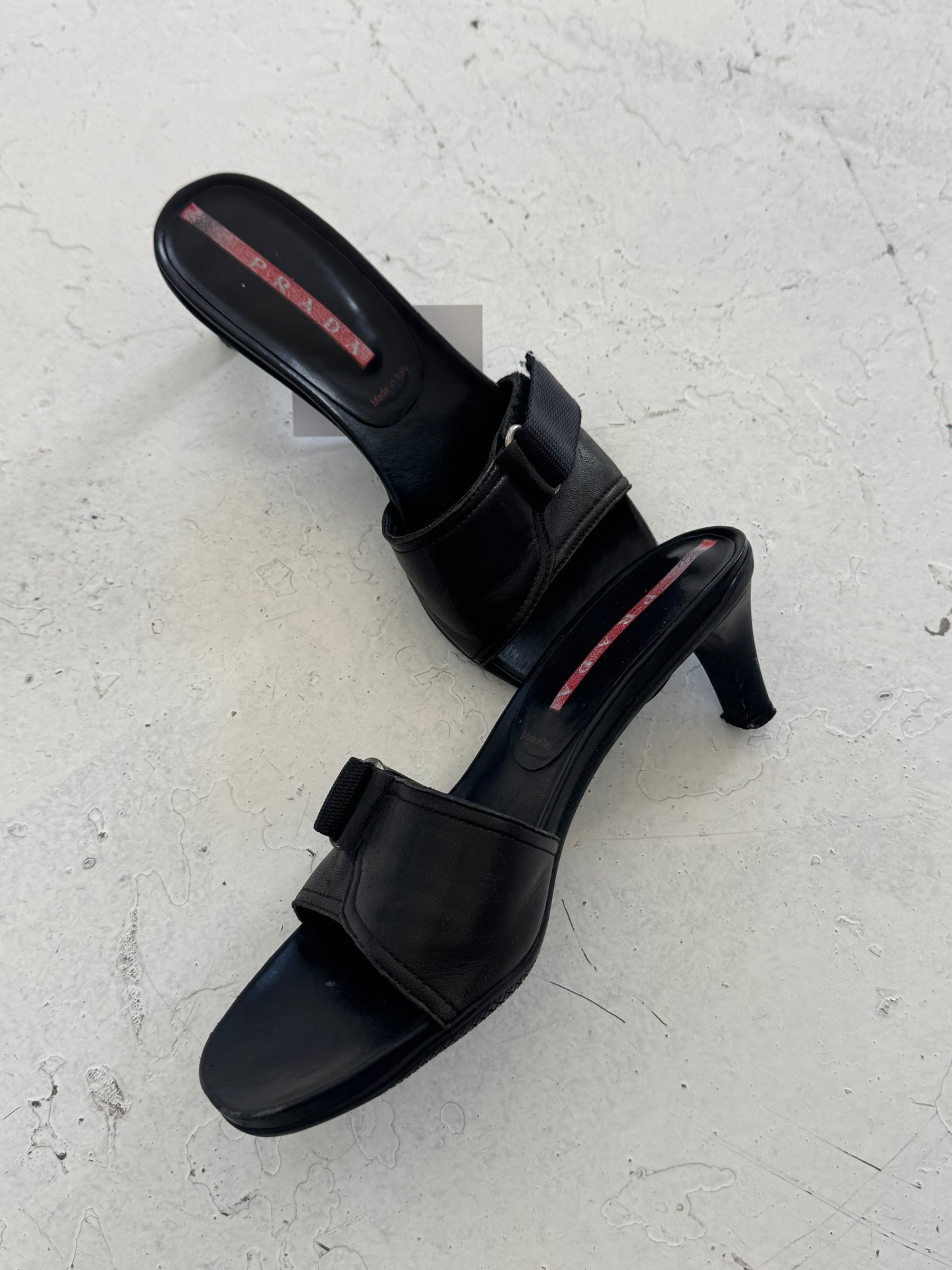 '00s Prada Sport Technical Strap Kitten Heels (UK6)