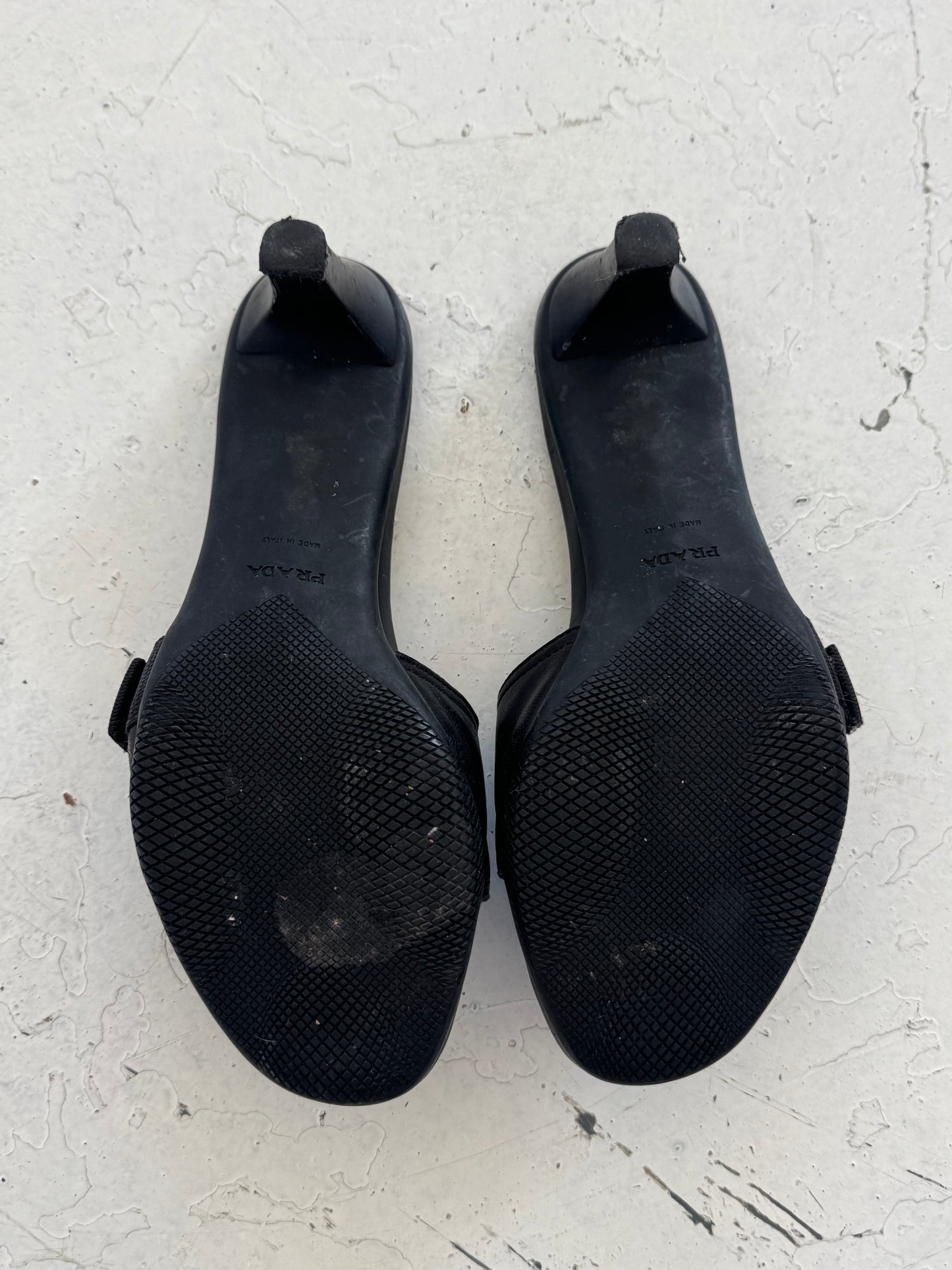 '00s Prada Sport Technical Strap Kitten Heels (UK6)