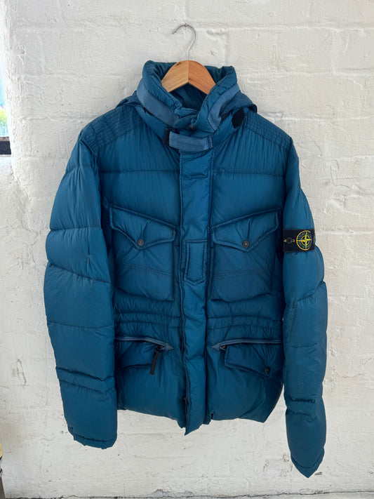 '09 Stone Island Opaque Panelled Puffer Jacket (L)