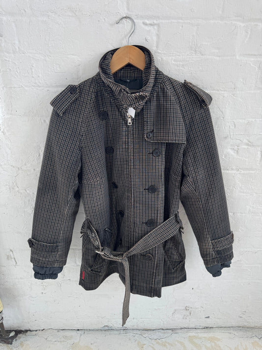 '00s Prada Sport Club check Utility Trench Coat (8/S)