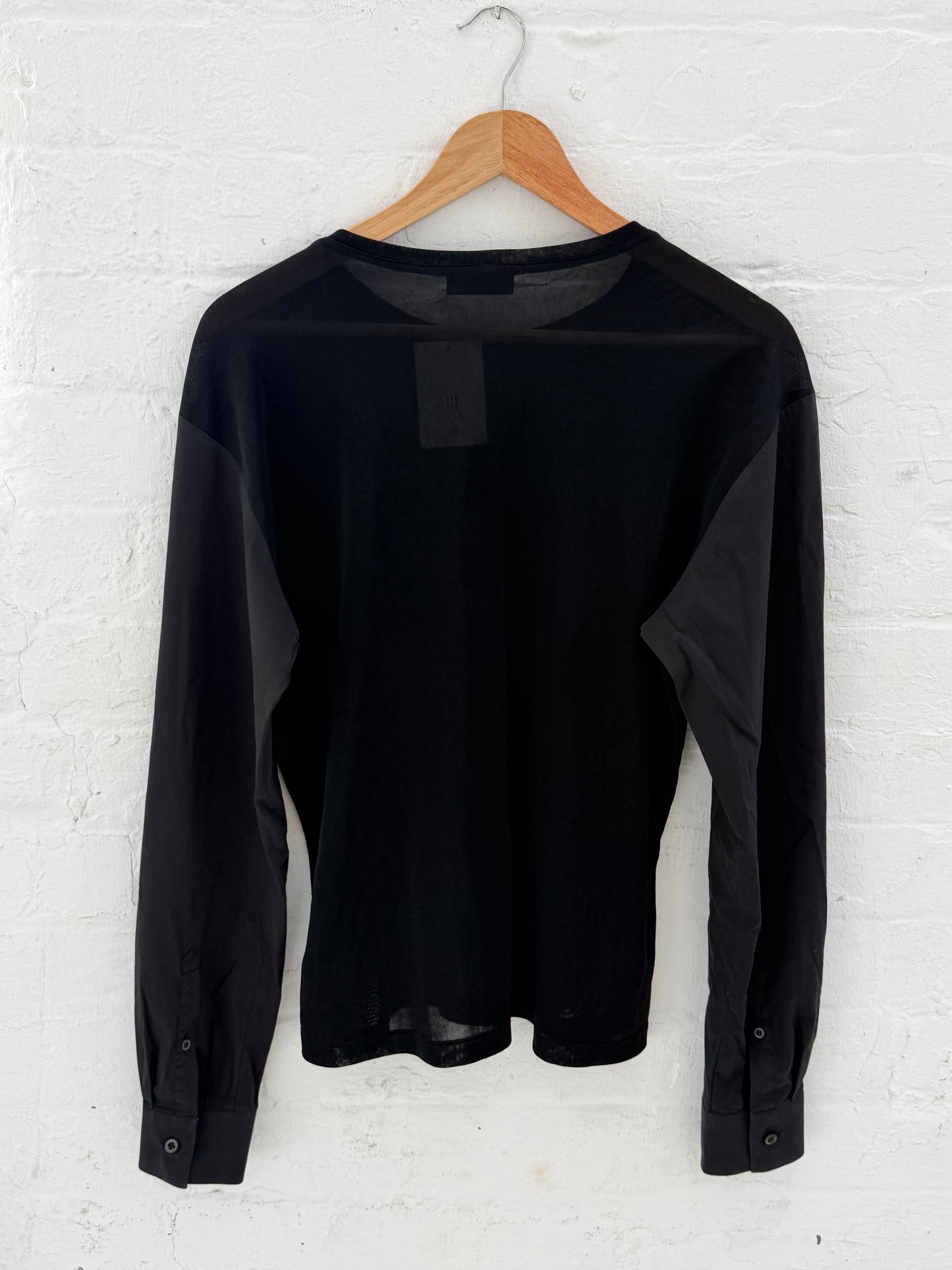 '99 Prada Micro Mesh Shirt/Long Sleeve Hybrid (S/M)