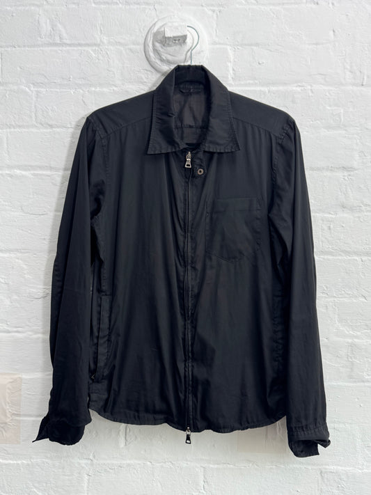 FW'99 Prada Sport Nylon Wind-Breaking Zip Shacket (M)