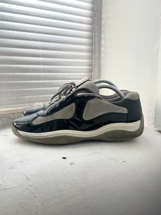 '00s Prada Americas Cup Patent Turquoise Sneaker (UK 8)