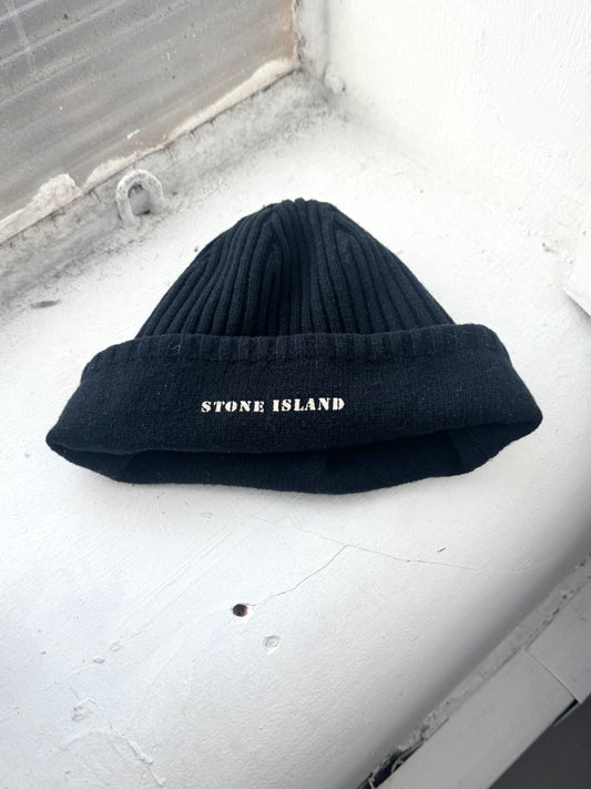 '98 Stone Island Wool Spellout Beanie