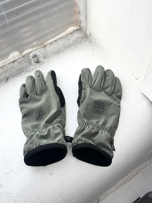 '21 Stone Island Polartec Fleece Lined Gloves (M)