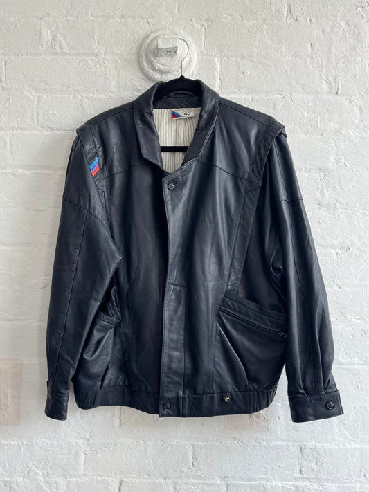 '80s BMW Motorsport Leather Jacket (M)