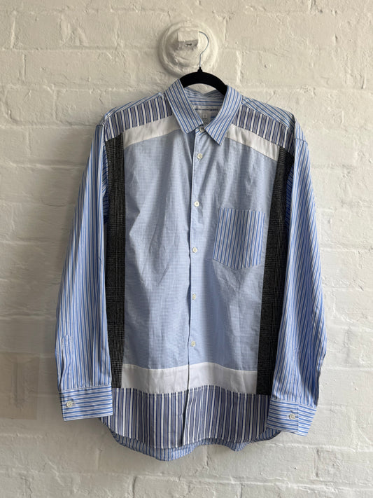 '14 Comme Des Garcons SHIRT Panelled Long Sleeve (S/M)