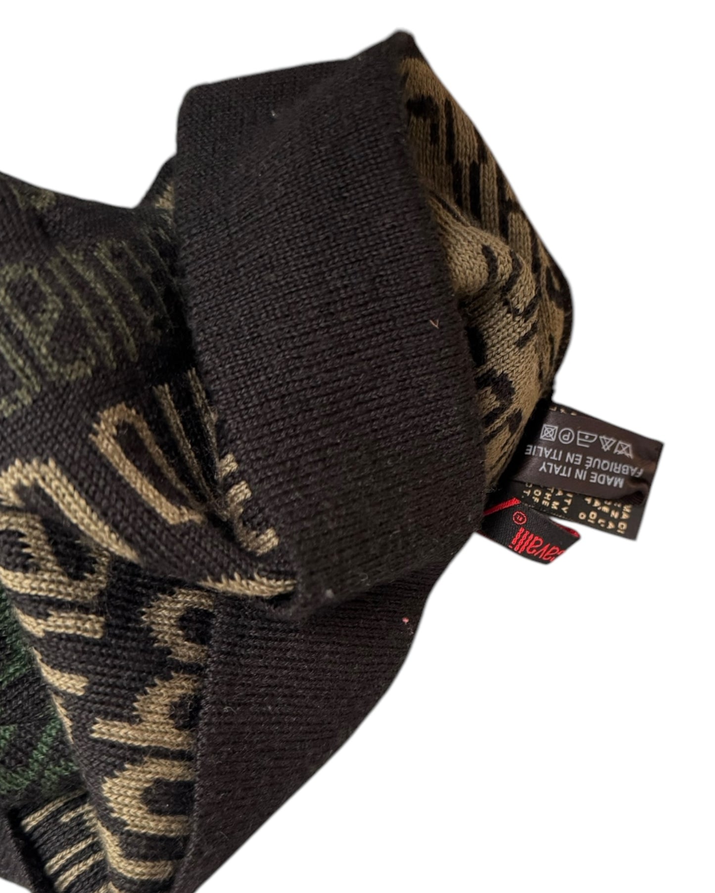 00s Roberto Cavalli Wool Monogram Beanie