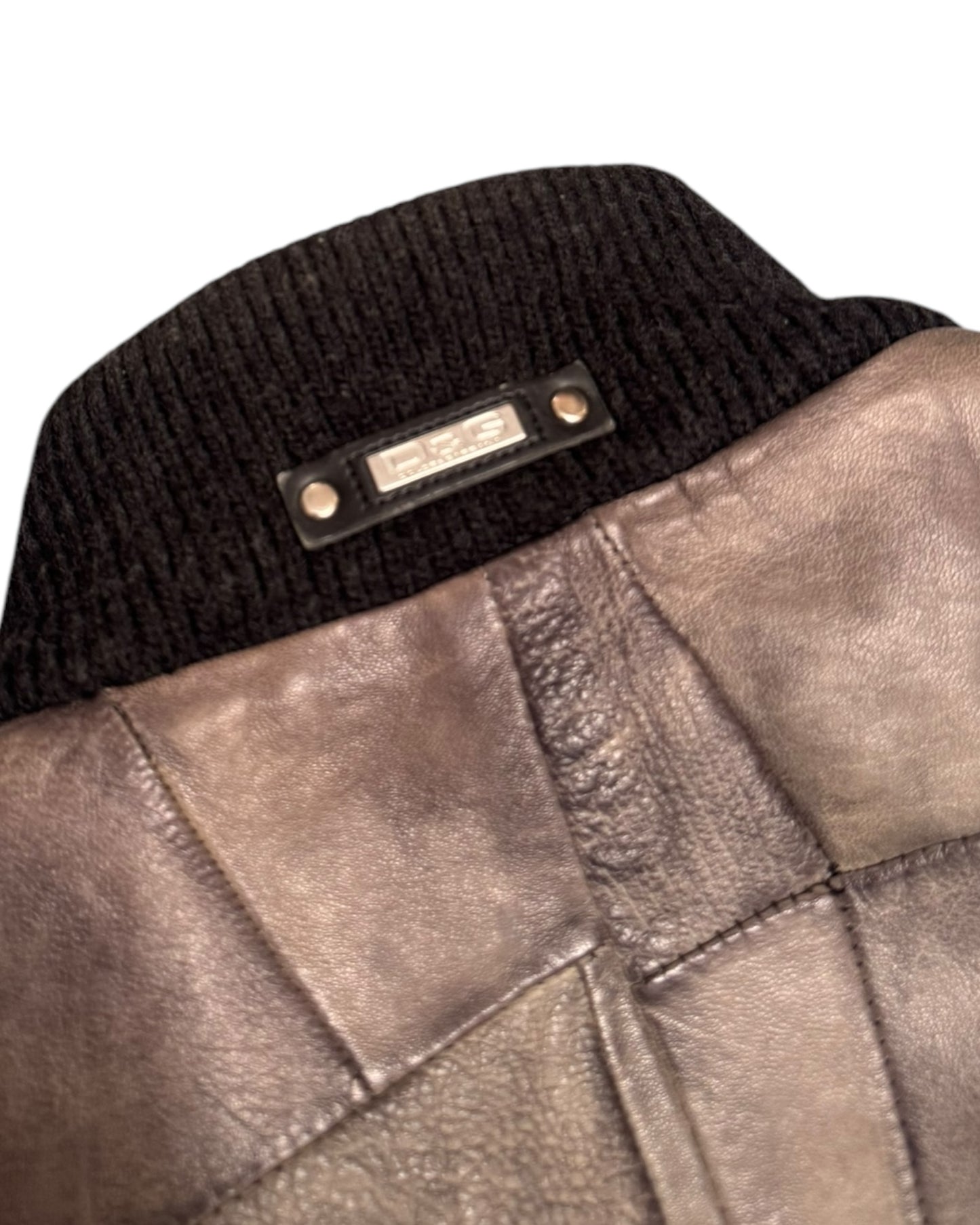 '03 Dolce & Gabanna Runway Patchwork Lambskin Leather Jacket (S)
