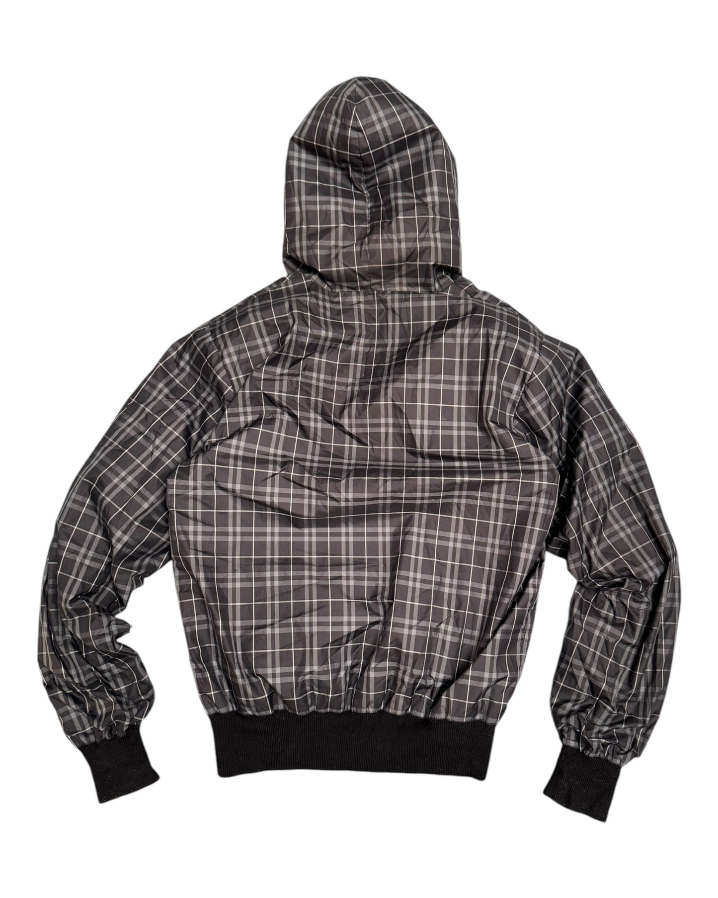 00s Armani Jeans Lined Plaid Windbreaker (S/M)