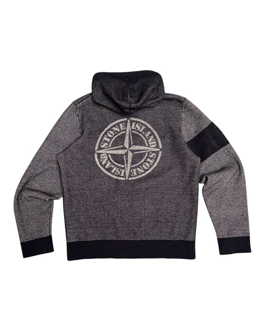 ‘09 Stone Island Reversible Contrast Knit Hoodie (S)