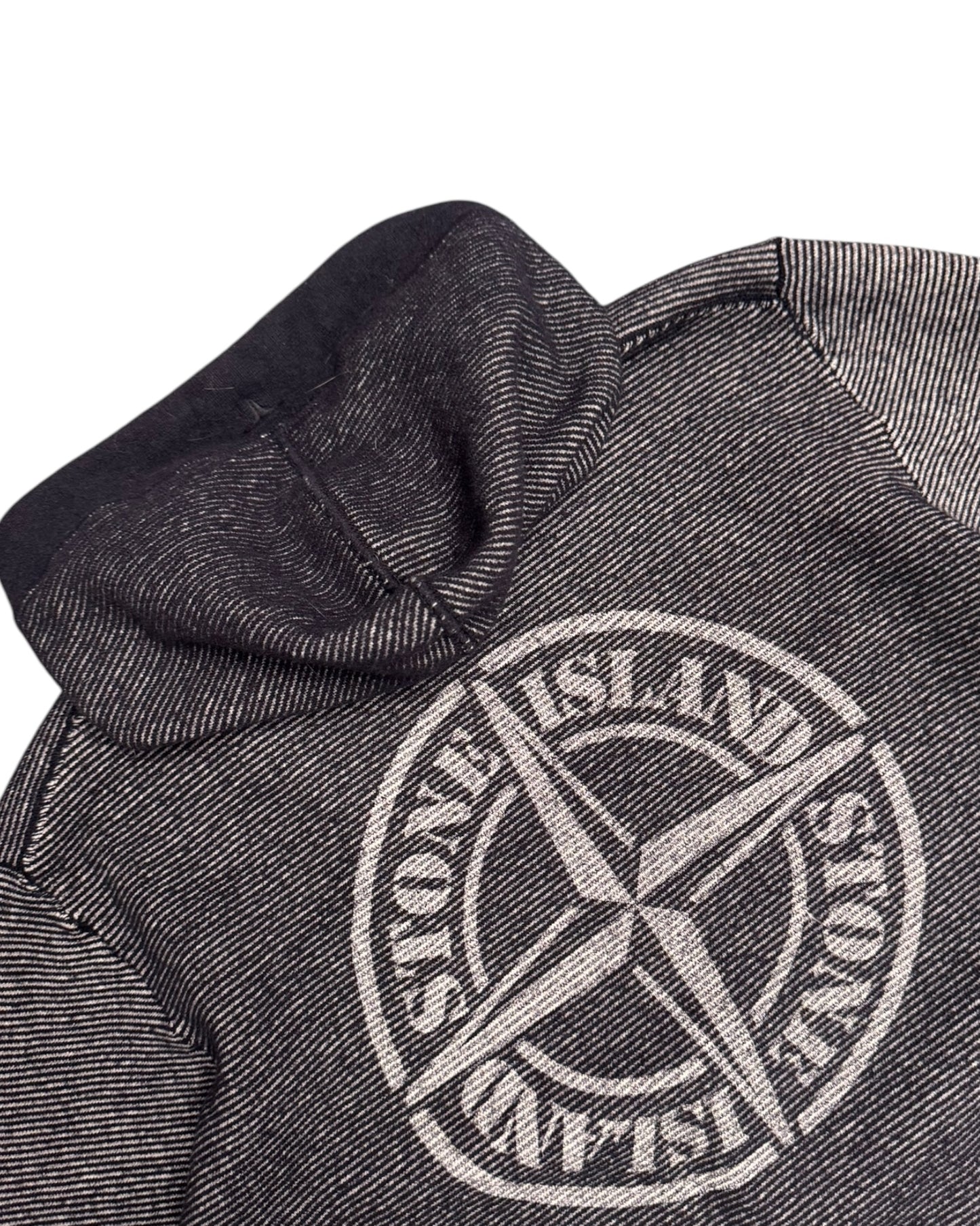 ‘09 Stone Island Reversible Contrast Knit Hoodie (S)