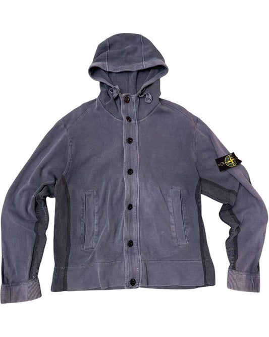 '01 Stone Island Washed Panel Hoodie (M)