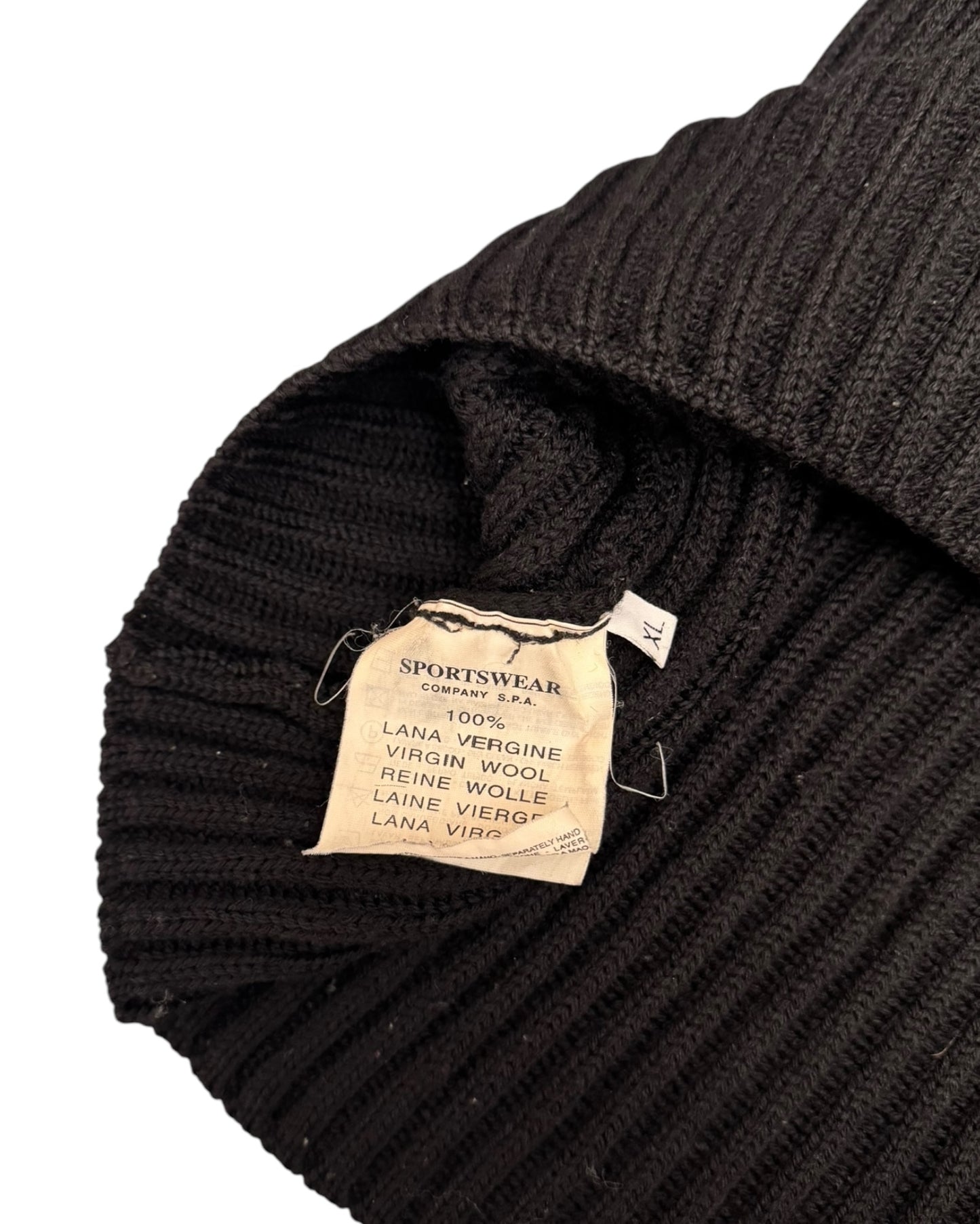 '97 Stone Island Virgin Wool Cable Knit Crewneck (L/XL)